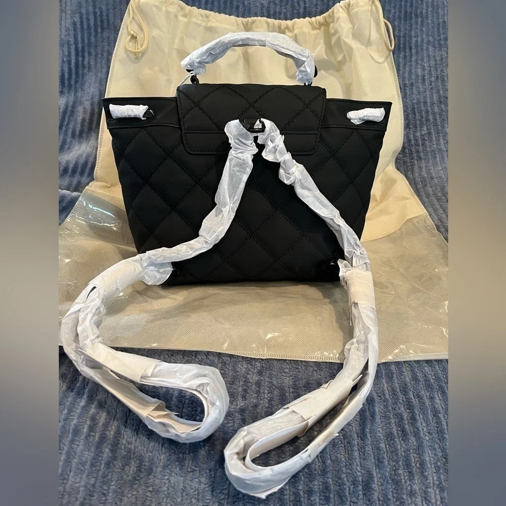 Tory Burch Willa Matte Black Backpack NWT Authentic